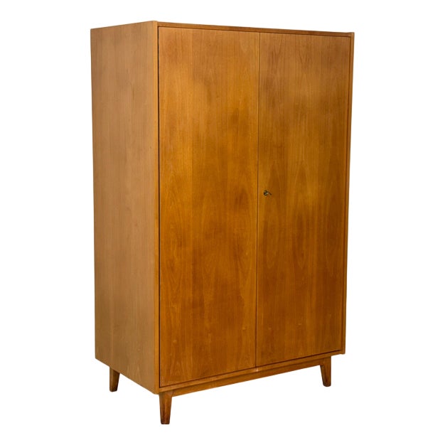 Mid-Century Wardrobe in Oak For Sale