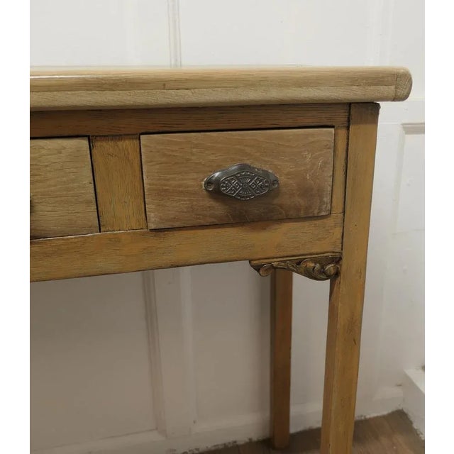 Gold Golden Oak Hall Table, 1950s For Sale - Image 8 of 11