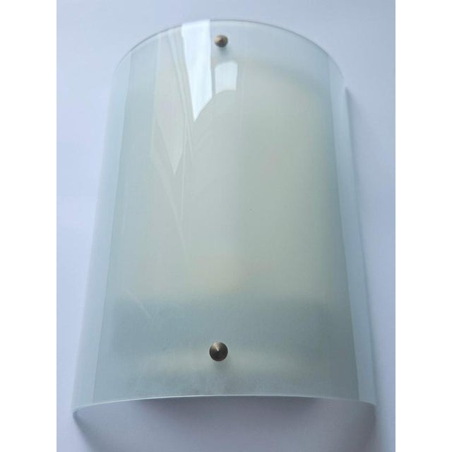 Large Mid-Century Glass Wall Lamp, 1970s For Sale - Image 8 of 17