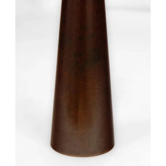Showa Period Bronze Vase by Nakajima Yasumi II For Sale - Image 4 of 8