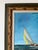 Wood Vintage Sailboat Seascape Oil Painting on Board – Framed For Sale - Image 7 of 15