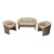 1990 Patrician Furniture Leather 3 Piece Loveseat Set For Sale