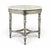 French 19th Century French Neoclassical Round Painted End Table With Carrara Marble Top For Sale - Image 3 of 15