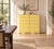 Wood Butter Yellow Murano Glass Cabinet with Brass Plinth from Justfurnituress SRL For Sale - Image 7 of 9