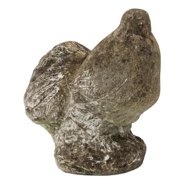Reconstituted Stone Dove Garden Ornament, English Mid 20th C, For Sale