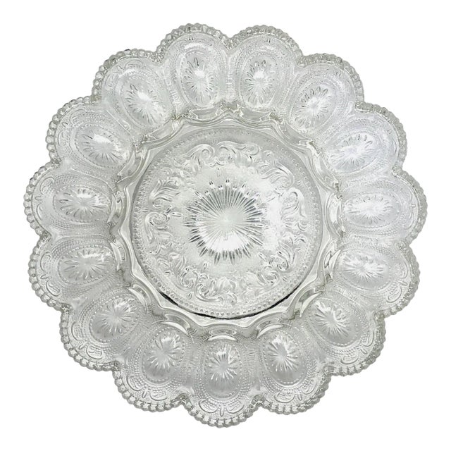 Mid 20th Century Le Smith Deviled Egg Platter For Sale
