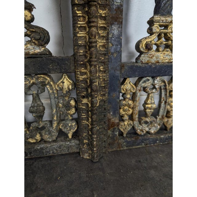 Late 19th Century Cast Iron Church Chancel Doors, Set of 2 For Sale - Image 10 of 11