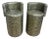 Late 20th Century Chic Faux Green Snakeskin Barrel Bar Stools For Sale