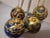 Vintage Champleve Cloisonne Christmas Ornaments Set of 4 For Sale - Image 10 of 12
