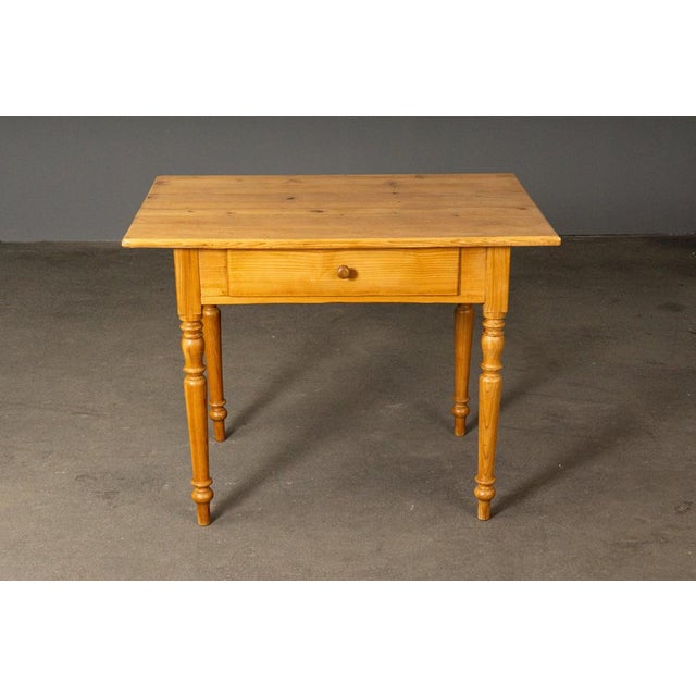 Biedermeier Style Table in Pine For Sale - Image 6 of 16