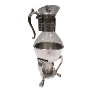 Mid 20th Century Vintage f.b. Rogers Silver Plated Coffee Carafe With Warmer
