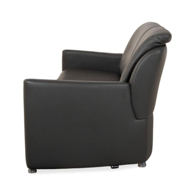 Fidamigo 3-Seater Sofa in Anthracite Leather from Leolux For Sale - Image 12 of 13