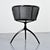Black Model 901 Young Lady Swivel Chair by Paolo Rizzatto for Alias, 1991 For Sale - Image 8 of 10