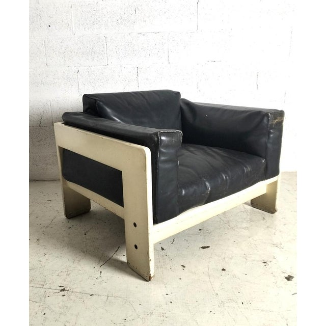 Bastiano Leather Chair by Tobia Scarpa for Gavina, 1960s For Sale - Image 12 of 14