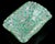 Beautiful Murano hand blown green and white millefiori flower mosaic Italian art glass scalloped rim decorative bowl. The...