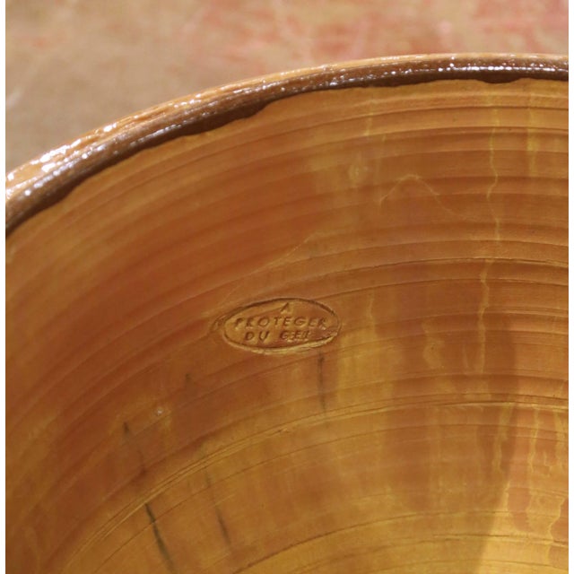 Ceramic French Handmade Terracotta Anduze Bowl Urn Planter by La Madeleine For Sale - Image 7 of 13