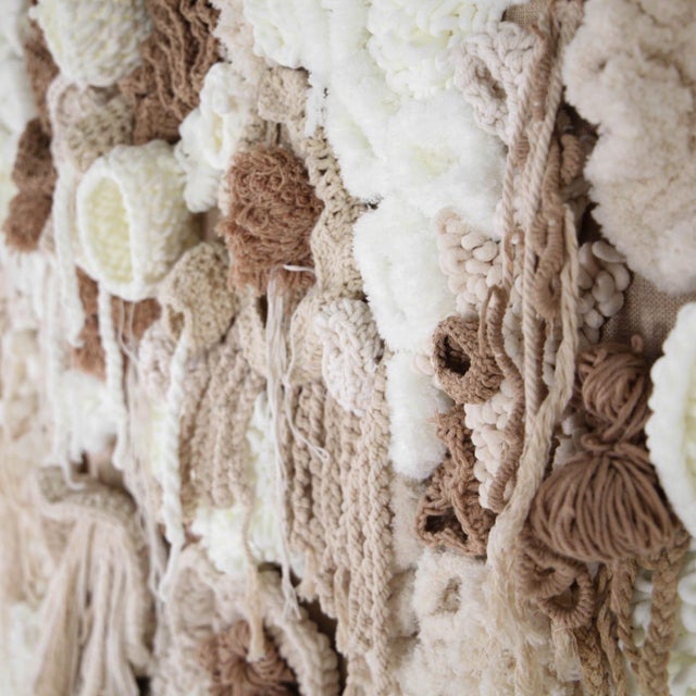 Large Horizontal Tapestry in Cotton and Wool For Sale - Image 11 of 13