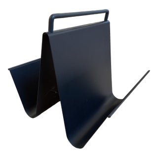 1980 Spanish Postmodern Metal Magazine Rack by Pete Sans for Nro For Sale