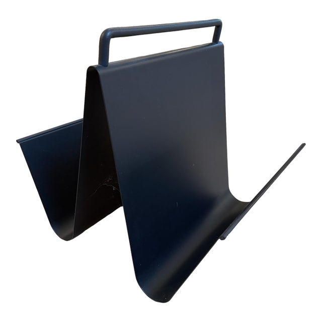 1980 Spanish Postmodern Metal Magazine Rack by Pete Sans for Nro For Sale