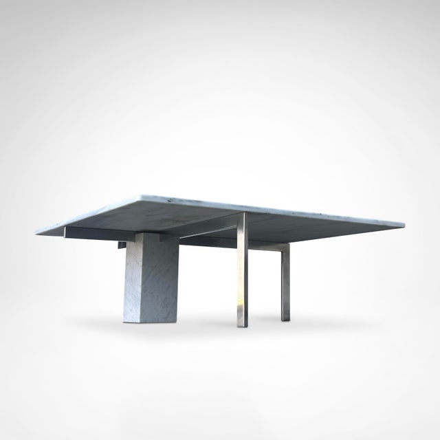 KW1 Metal and Marble Coffee Table by Hank Kwint for Metaform, 1980s For Sale - Image 6 of 9
