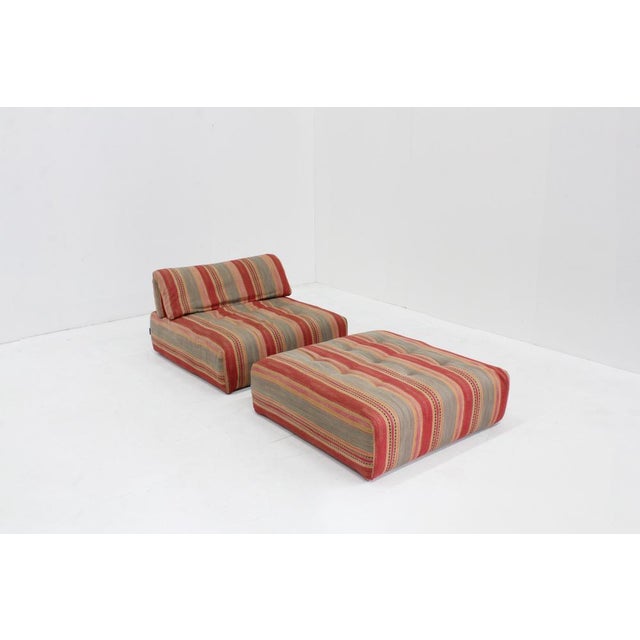 Set of Vintage Voyage Immobile Lounge Chair and Ottoman from Roche Bobois, 2000s For Sale - Image 10 of 10