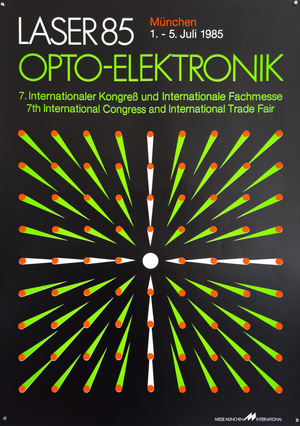 Laser 85 Opto-Elektronik Exhibition Poster, 1985