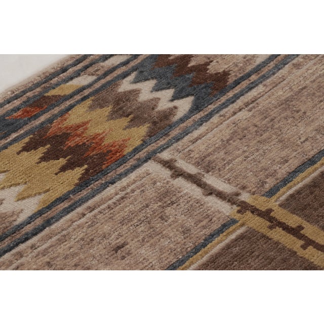 Rug & Kilim Contemporary Scandinavian Style Striped Geometric Wool Rug by Rug & Kilim For Sale - Image 4 of 10