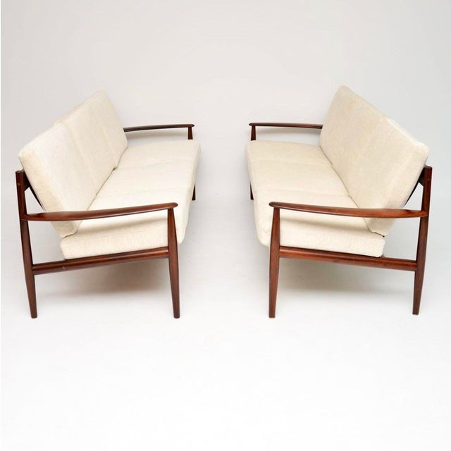 Vintage Danish Sofas by Grete Jalk for France and Son, 1960, Set of 2 For Sale - Image 12 of 12