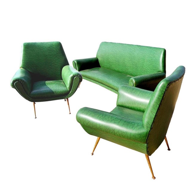 Vintage Living Room Set by Gigi Root for Minotti, 1965, Set of 3 For Sale - Image 9 of 9