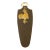 French Brass & Leather Wall Hook For Sale
