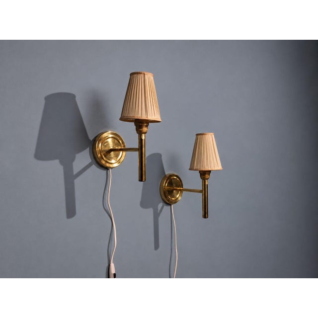 Abo Randers, Danish Modern, Wall Sconces, Brass, Denmark, 1980s For Sale In New York - Image 6 of 13