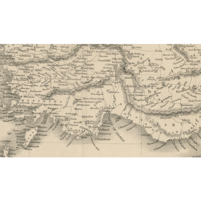 Black John Tallis, Map of Asia Minor, 1850 For Sale - Image 8 of 11