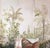 36" * H96" * 3ps,‌ Hand-Painted Nanyang Style Palm & Banana Grove Bird Mural Wallpaper For Sale - Image 4 of 4