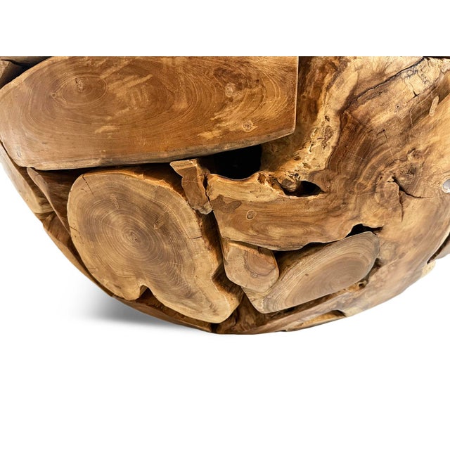 2020s Round Teak Root Coffee Table For Sale - Image 5 of 14