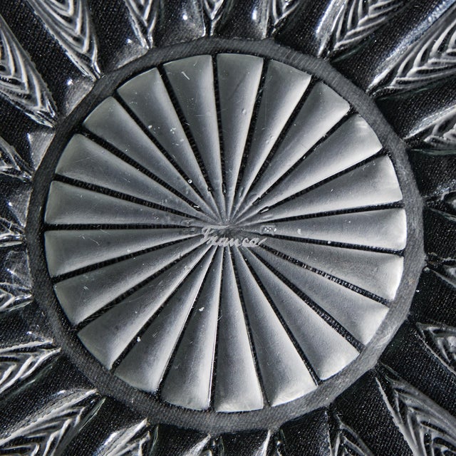 René Lalique René Lalique Epis French Frosted Glass Plate For Sale - Image 4 of 4