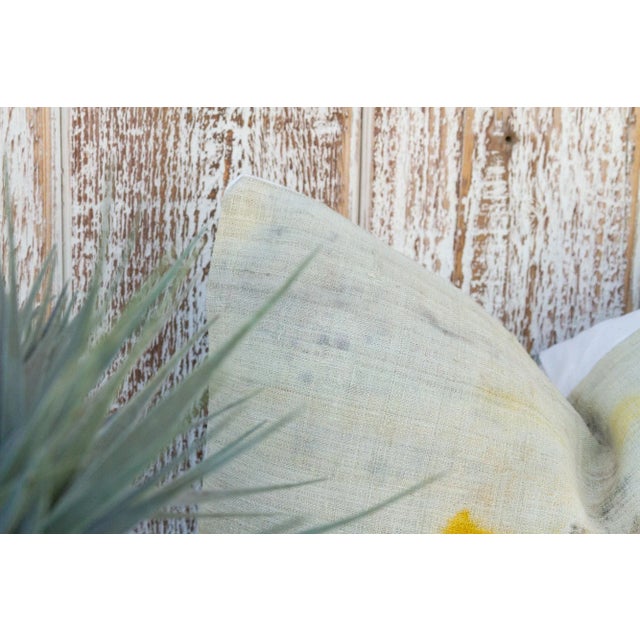 Early 21st Century Vintage Xhiva Tie Dyed Organic Silk Pillow For Sale - Image 5 of 10