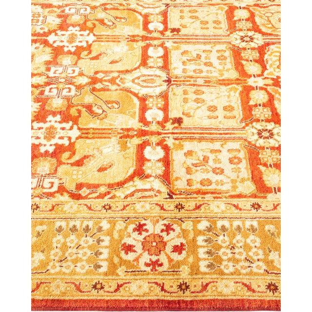 Solo Rugs Eclectic, One-of-a-Kind Hand-Knotted Area Rug - Red , 4' 2" x 6' 4" For Sale - Image 4 of 8