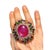 Cluster Multi Color Fancy Gems from Sri Lanka Ruby - 12 Carat Amethyst - 3 Carat Peridot - 2 Carat Blue Topaz - 2 Carat...