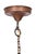 Glass Amsterdam School Art Deco Hexagonal Hallway Lamp with Painted Glass, 1920 For Sale - Image 7 of 14