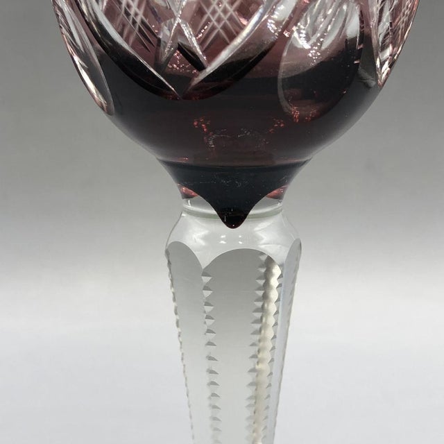 Saint Louis Wine Glasses, 1890s, Set of 2 For Sale - Image 10 of 17