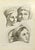 Portraits after Raphael is an etching realized by Nicholas Cochin in 1755. Signed in the plate. Good conditions with...