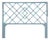 Darien Headboard King, Pool Blue For Sale