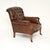 Antique Edwardian Leather Armchair, 1890s For Sale - Image 3 of 11