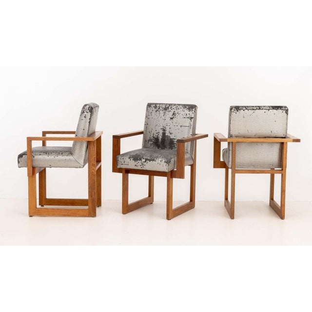 Vladimir Kagan "Cubist" Rosewood Dining Chairs, 8 For Sale - Image 9 of 11