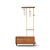 Mid Century Walnut and Brass Wall Unit Room Divider This room divider measures: 36.5 wide x 12 deep x 72 inches high Good...
