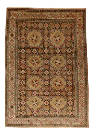 Vintage Hand Knotted Turkish Rug. 4'9"x 7'