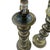 Mid Century Modern Brass Tone Stacked Cylinder Table Lamp- A Pair For Sale - Image 4 of 12