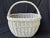 Antique Painted Gathering Willow Basket With Top Handle For Sale - Image 18 of 18