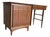 Mid Century Modern Petite Walnut Writing Desk For Sale