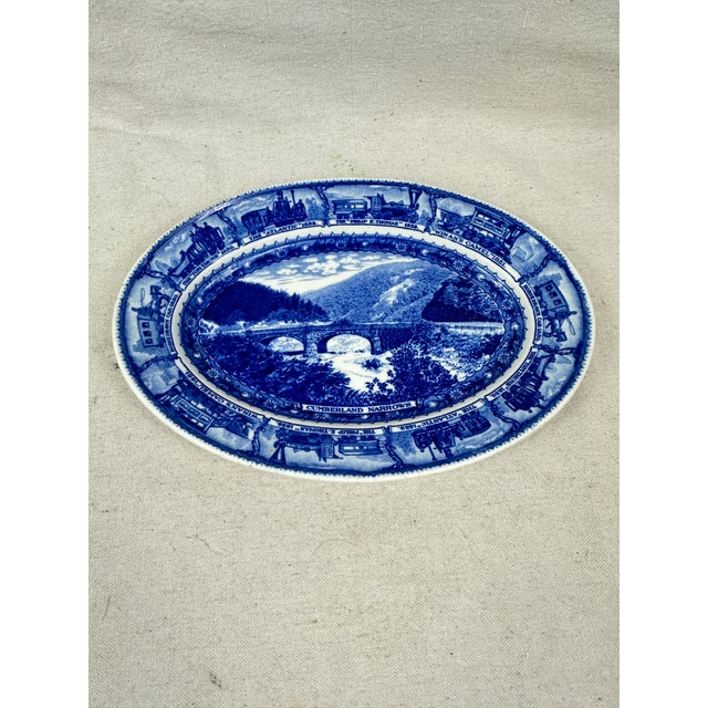 1920s Vintage Baltimore and Ohio Railroad Platter For Sale - Image 5 of 8